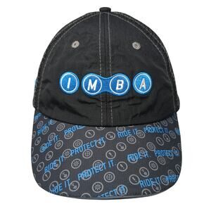 IMBA Snapback Mesh Back Trucker Hat Black One Size Outdoor Headsweats